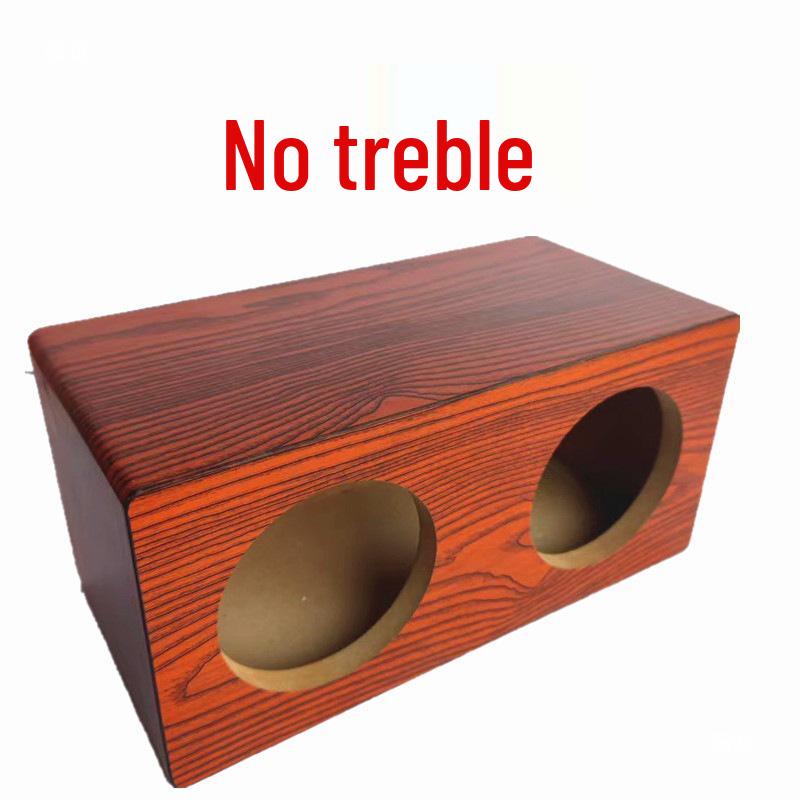 Dual 5-inch Wooden Car Audio Speaker Cabinet Subwoofer Box
