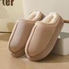 Autumn Winter 2025 Warm Fluffy Woman Slippers Soft Bottom Thick Plush Women Casual Platform House Indoor Cotton Shoes Slides