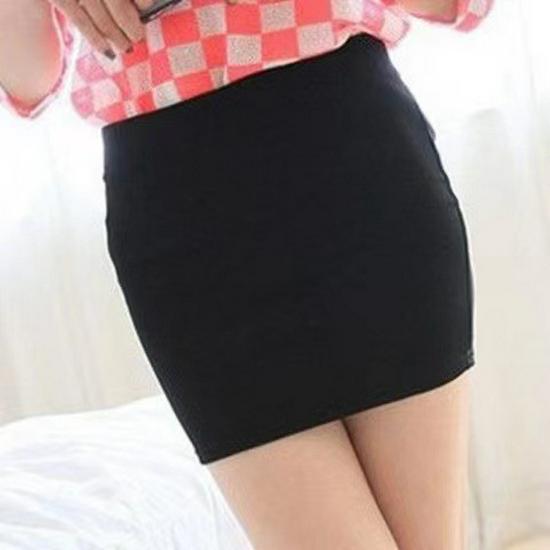 

Весна 2021 г. Женская черная сексуальная мини-юбка А-силуэта с высокой талией One Size