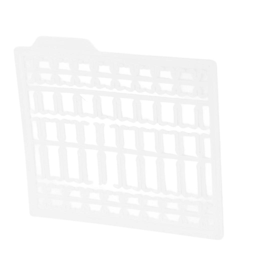 30Pcs Bait Stoppers Plastic Grid Type Strong Fish Hair Stopper for Carp Boat Lake River White