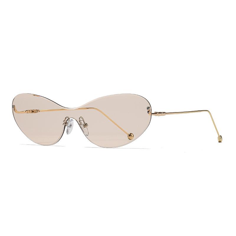 Minimalistyczne Okulary Przeciwsłoneczne w Kształcie Motyla Uv400 Na Podróż i Imprezy