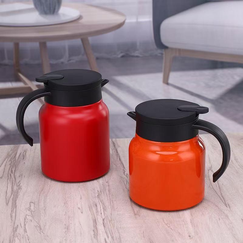 316 Stainless Steel Smart Temperature Display Insulated Tea Stewing Pot, Large Capacity for Home and Outdoor Use