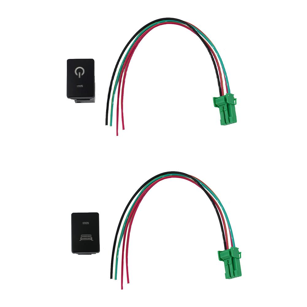 For Toyota LED Push Button Switch with Mount Hole Dimension of 086 x 129 in