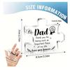 2D Flat Acrylic Dad, Thank You for Being Such An Important Decoration in My Life. Indoor and Outdoor Decoration - No Need for Batteries/