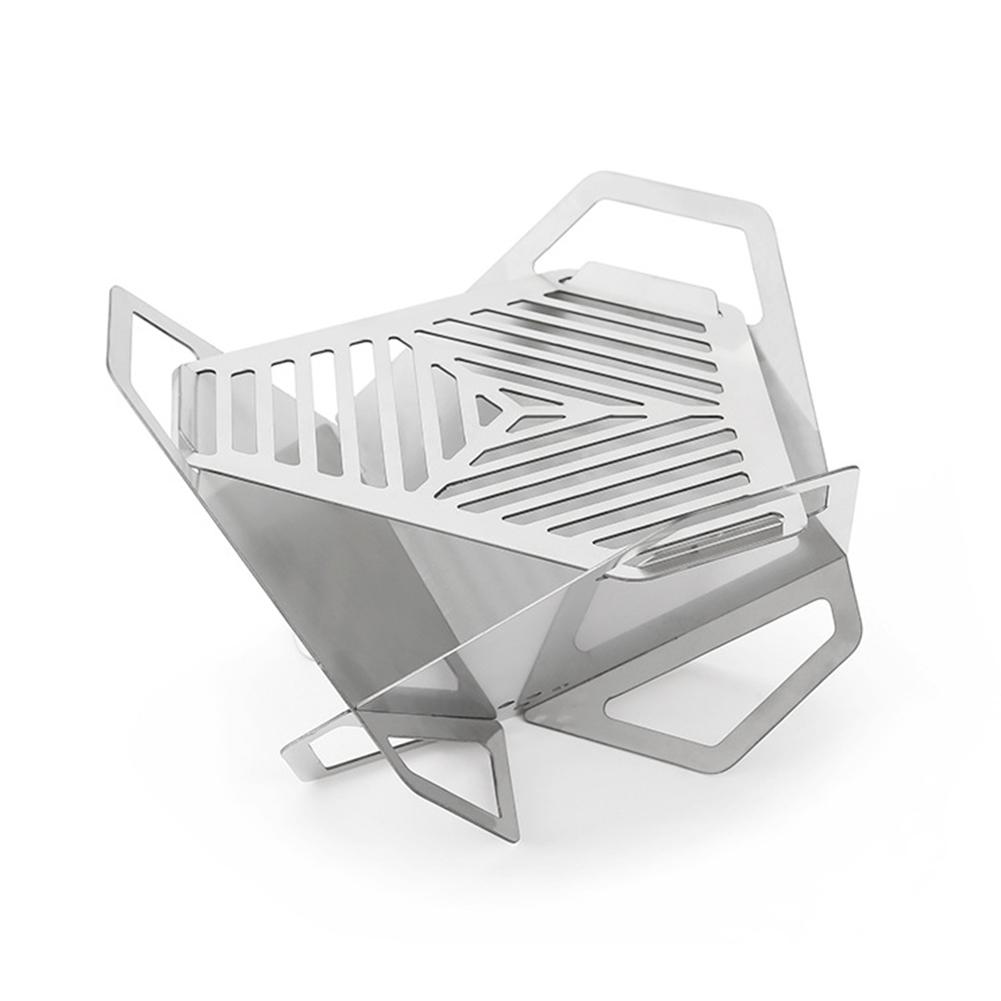 Stainless Steel Outdoor Camp BBQ Grill Multifunction Barbecue Foldable Rack Camping Picnic Campfire Cooking Stoves Heating Stove