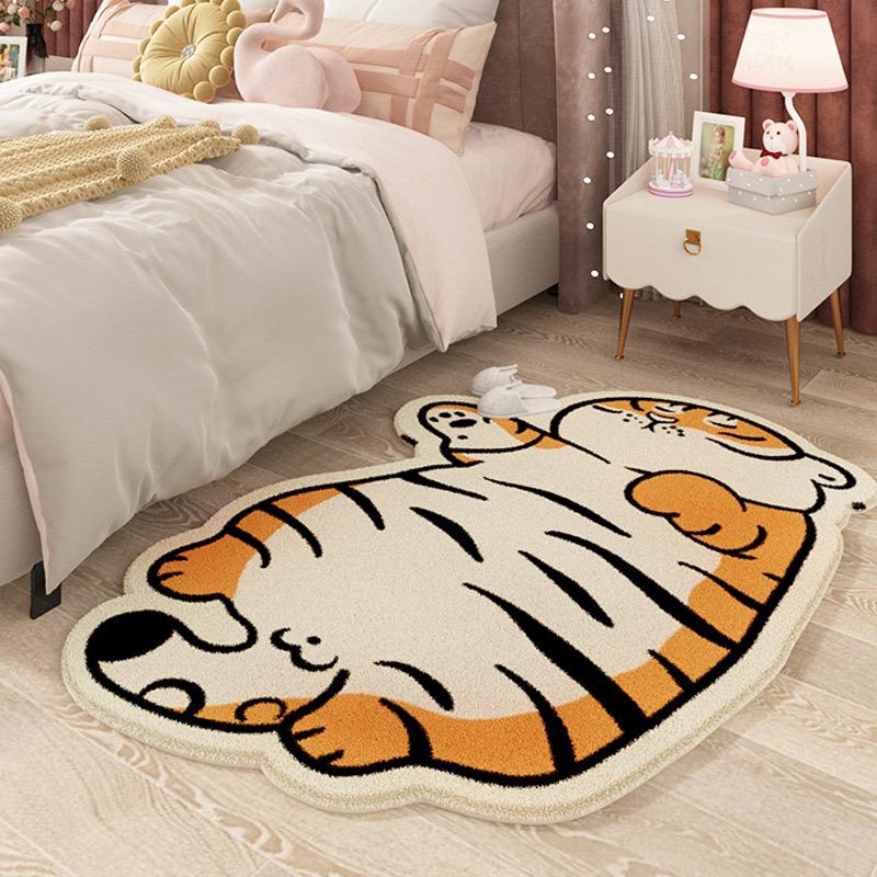 

VIKAMA Cartoon Cute Imitation Cashmere Carpet Living Room Bedroom Bedside Children s Room Easy To Care Carpet Home Decoration 40X60CM(1.3X1.97FT