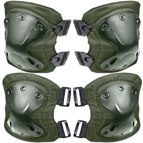 

Catsobat Airsoft Protector Knee Pad Elbow Pad Elbow Pad Knee Pad Sports Outdoor [Manufacturer s 30-Day Warranty] (Green 2)
