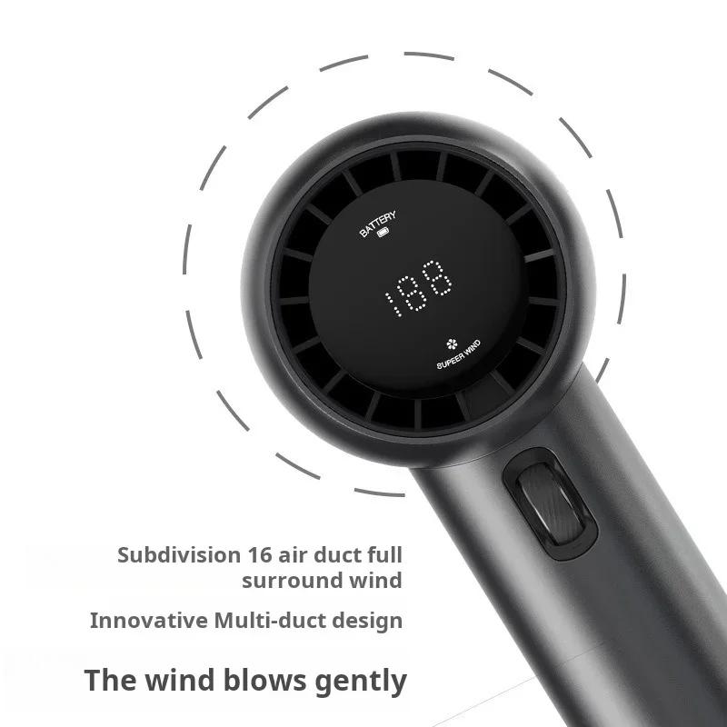 Mini Fan 199 Gears High Speed Handheld Fan Portable Cooler Fans USB Rechargeable 3500mAh Electric Fan Camping Air Conditioner