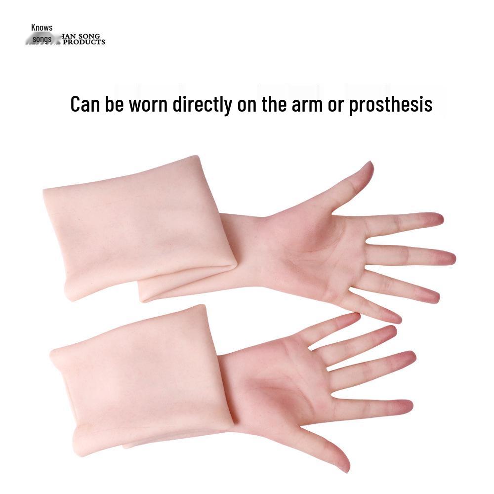 

Мужская силиконовая перчатка-протез руки для покрытия послеоперационных шрамов. Right Hand