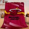 Heat Miami Team Spirit Blanket Flannel Throw for Sofa, Travel, Camping, Livingroom, Office, Chair and Bed Soft and Warm Holiday gifts