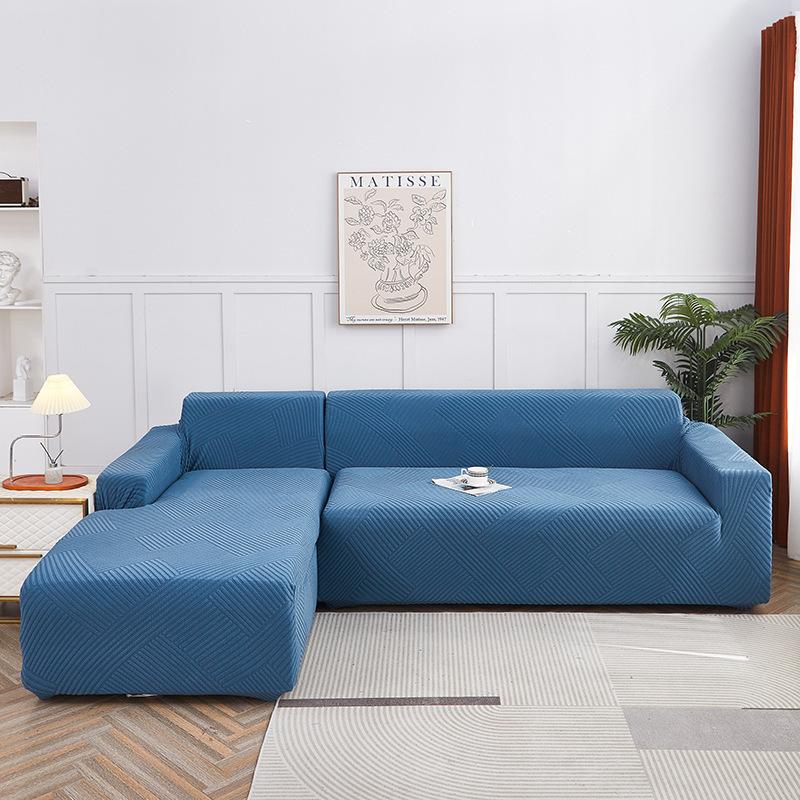 

Чехол для дивана, весенне-летний эластичный сплошной чехол из полиэстера, нескользящий современный простой чехол для дивана 90-140cm