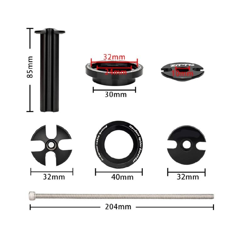Aluminum Alloys Headset Compression Cores Top Cap Bike Headset Expander with Expansion Bolt for Tapered or Straight Tubes