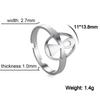 Cazador 2026 Trend Cross Ring Gold Color Open Finger Rings for Women Christian Jesus Stainless Steel Jewelry Friends Gifts New