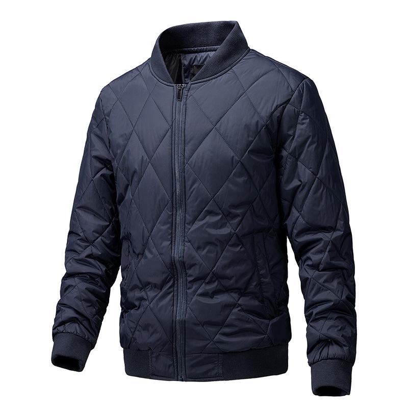 Baumwolljacke Winter Herren Koreanische Version des Stehkragens Reißverschluss Plus Baumwolljacke Mode Freizeitjacke Herren