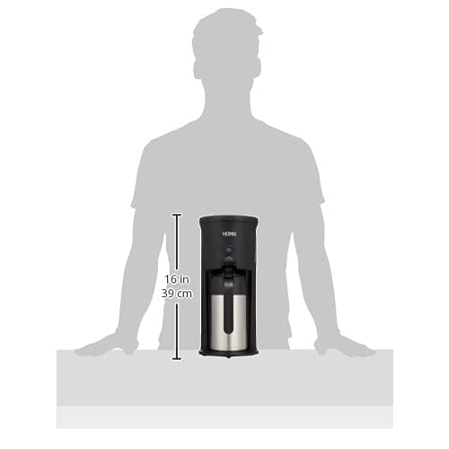 THERMOS Vacuum Insulated Pot Coffee Maker 0.63L Black ECJ-700 BK