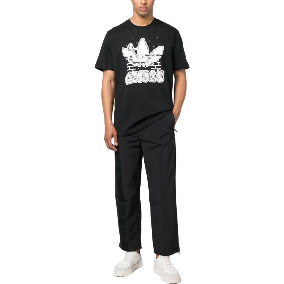 adidas Graphics Hack the Elite Tee Black Men Streetwear IC5737