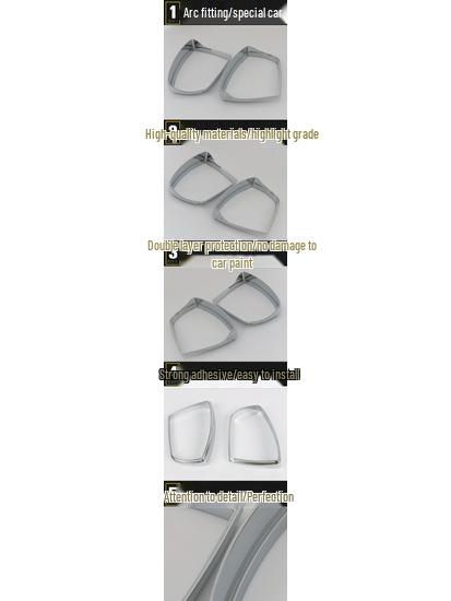 Yibo Rearview Mirror Rain Shield and Reflector Decorative Patch for 13 Models