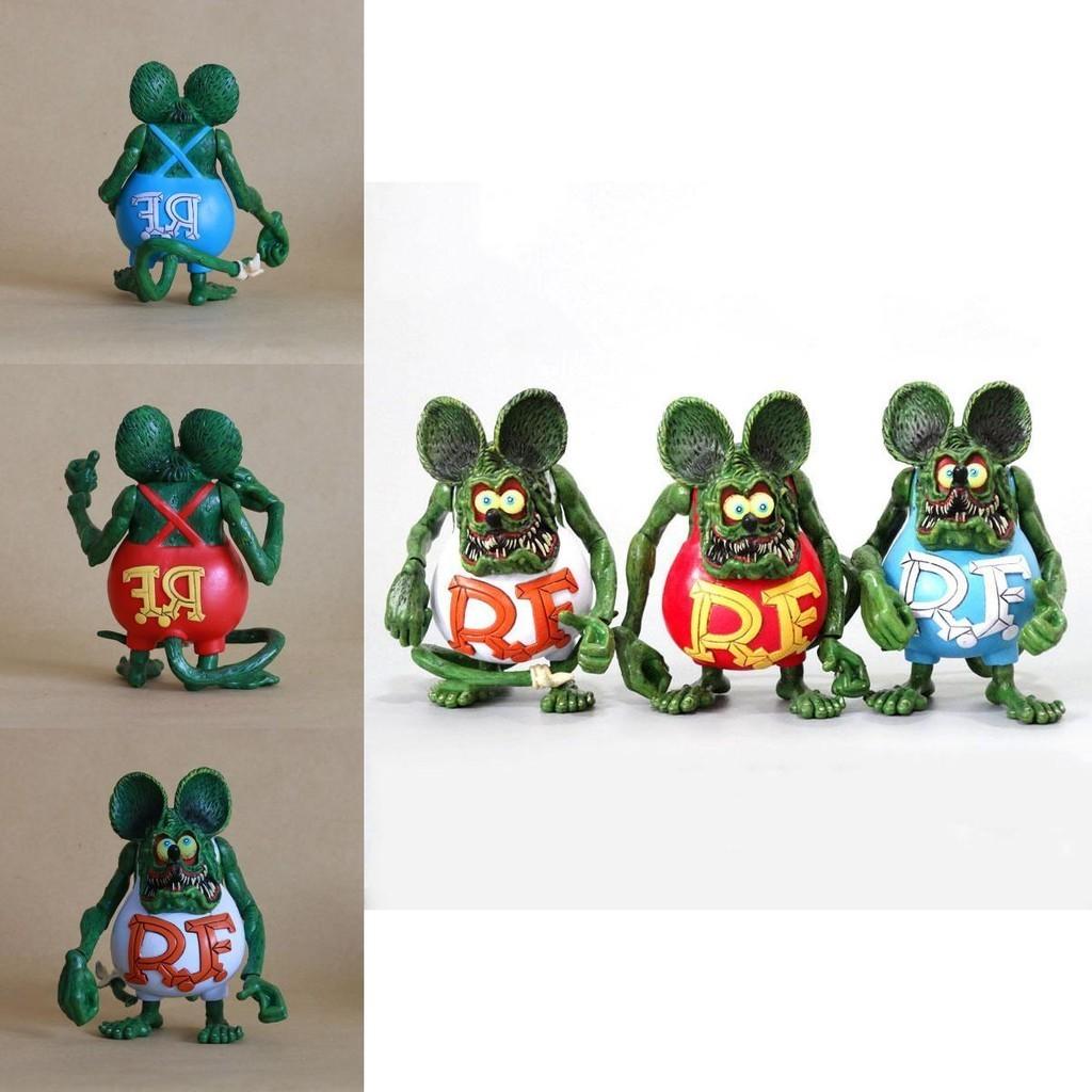 Exquisite 10 cm Rat Fink PVC-Actionfigur, ideales Geschenk für Kinder und Sammler