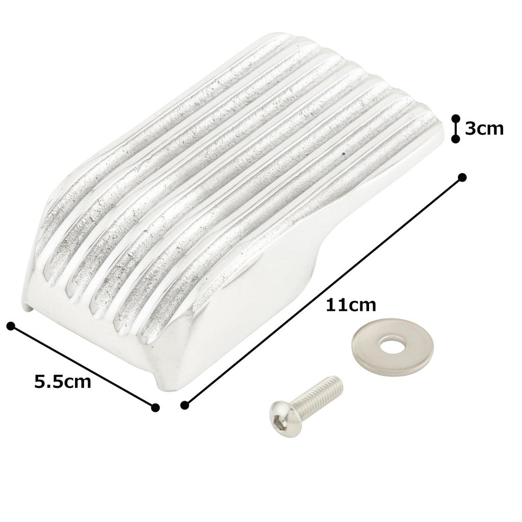 Kijima Motorcycle Parts Brake Pedal Cover for Softail (Polished) 2000-FX / 2006-Dyna (HD-05238)