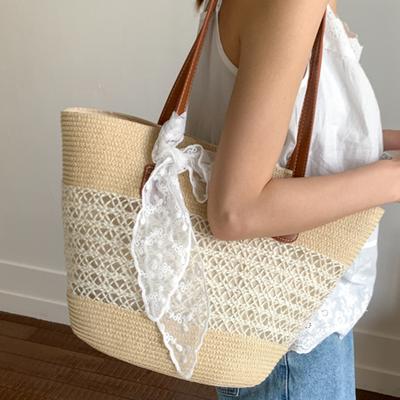 Summer Seaside Beach Travel Vacation Straw Bag Women's New Fashion Shoulder Bag Tote Bag Woven Straw Bag For Women