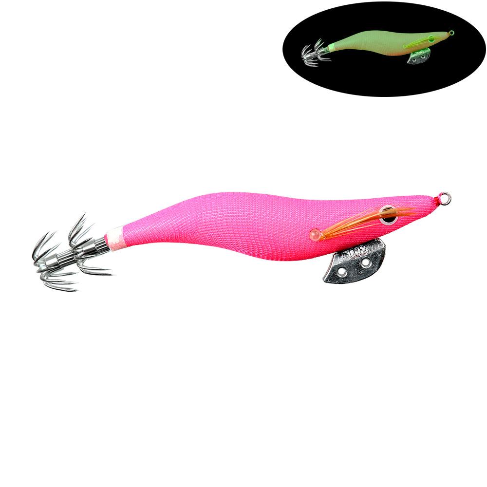 

Colorful Luminous Wooden Shrimp Lure for Sea Fishing2.0 2.5 3.0Bionic Squid Shrimp Umbrella Hook Long Casting Lure 8CM 7.2G