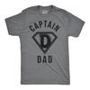 Captain Dad T-Shirt, Funny Father's Day Gift