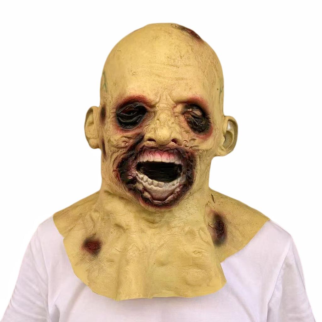 Best-selling biochemical vampire zombie mask headgear for makeup COS Party Prop Devil Zombie Head