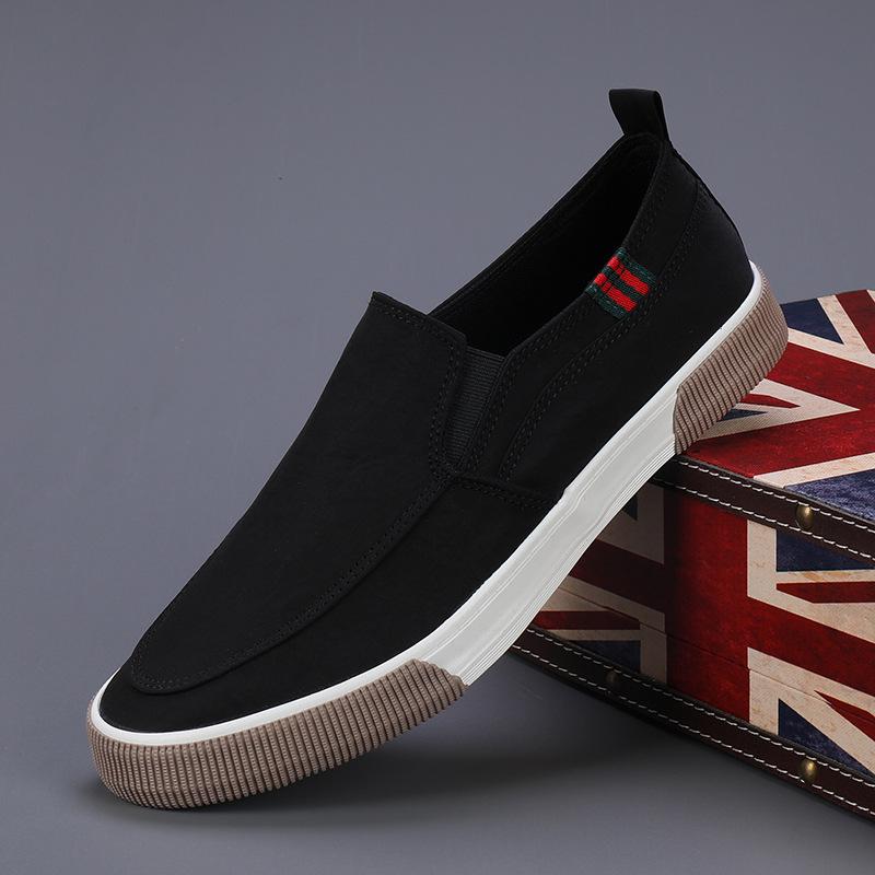Spring Men's Breathable Slip-on Canvas Shoes - Casual Low-top Fashion for Daily Wear