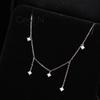 925 Sterling Silver Zircon Star Charms Necklace For Women Choker Elegant Luxury 18k Gold Plated O-Chain Necklace Wedding Jewelry