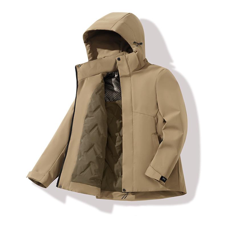 Plush and Thickened Jacket for Warmth and Waterproof Graphene Cotton Coat for Women and Men