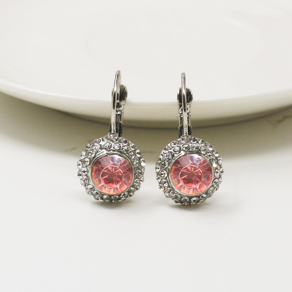 Fashion Moon River Ear Buckle Temperament Round Joker Earrings Trend Female Accessories