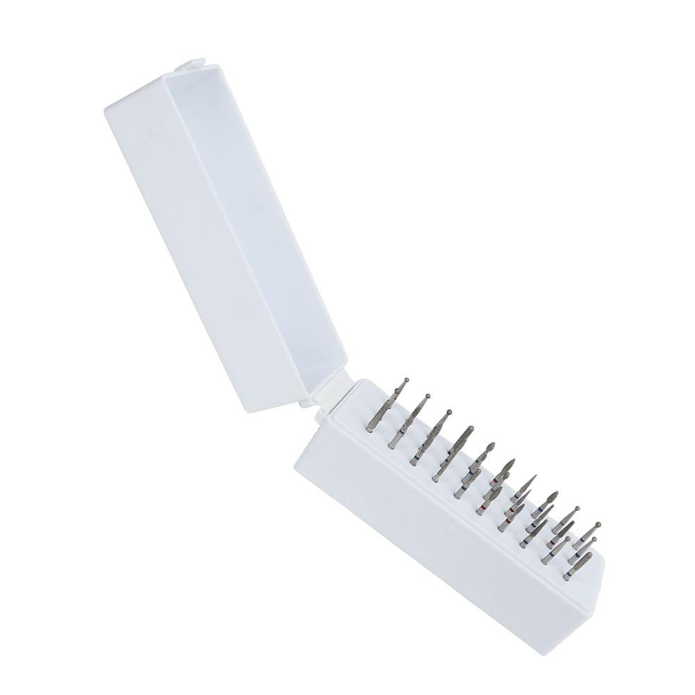 30pcs Dustproof Acrylic Cover Nail Drill Bits Set  Salon Desktop Manicure Tool Arrangement