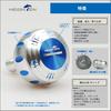 HEIGHTEN 45mm Power Reel Handle Knob, 4 Colors, Compatible with Shimano B-Type and Daiwa L-Size Reels, Harmer Series (Silver/Blue, 45mm) (0085)
