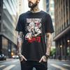 100% Cotton TOPS UNISEX TEES MENS WOMENS Sanemi Shinazugawa T-shirt Wind Hashira Demon Slayer Horror Anime Gift Shirt 310