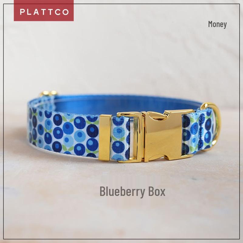 PLATTCO Fruit Series Fashion Print Nylon Pet Collar PDC328 L 2.5cm (49-55cm)
