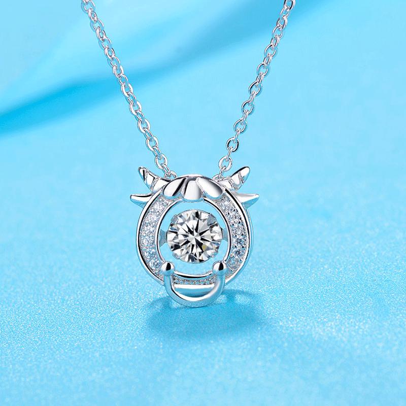 Vivid Chinese Zodiac Pendant Necklace For Women Girlfriend Holiday Gift Delicate Clavicle Chain Jewelry Accessory
