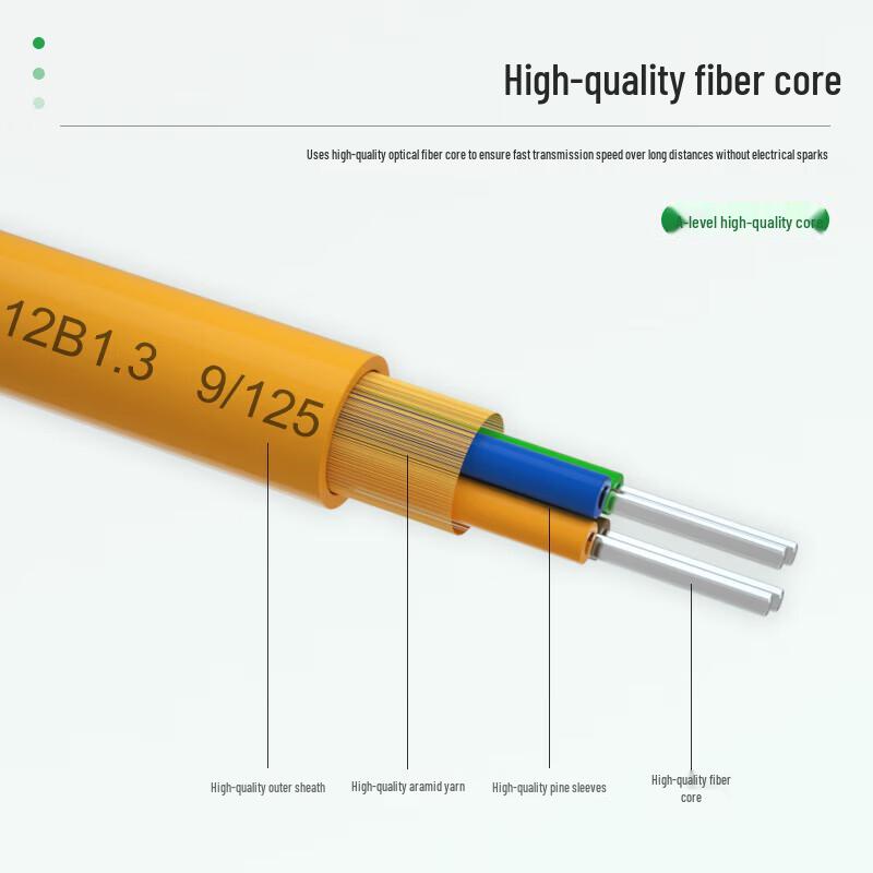 AIENKIS Telecom-Grade Indoor Fiber Optic Cable
