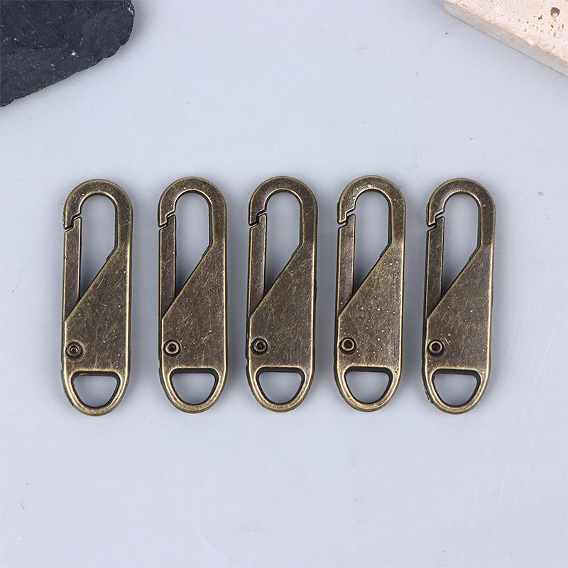5/10/20Pcs Replacement Zipper Pulls Cord Extender/Zip Metal Pull For Backpacks Jackets Luggage Purses Handbags