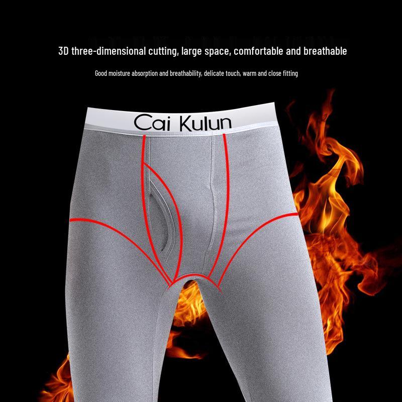 Pantalones de Capa Base de Otoño para Hombre Talla Grande con Forro Polar - Gruesos, Cálidos y Elegantes