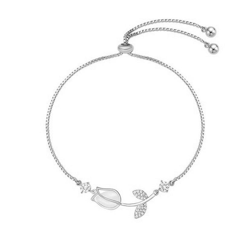 

Micro-Encrusted Rhinestone Bracelet Adjustable Light Luxury High-End Design Women S Accessories Fashion Festival Party Jewelry