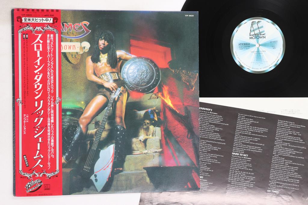 LP Record RICK JAMES - Throwin Down VIP6820 MOTOWN 1982 Japan Obi Soul/Funk Used