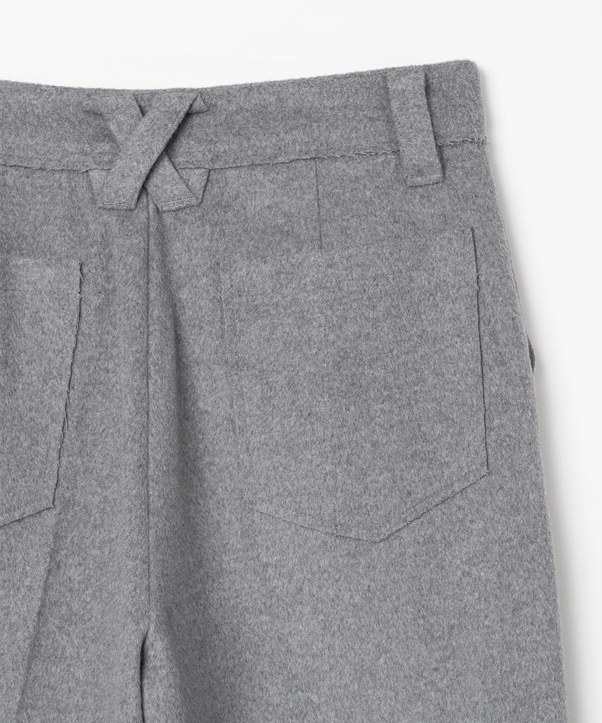 MILLO WOMEN Heavy Wool Trousers [Gray]
