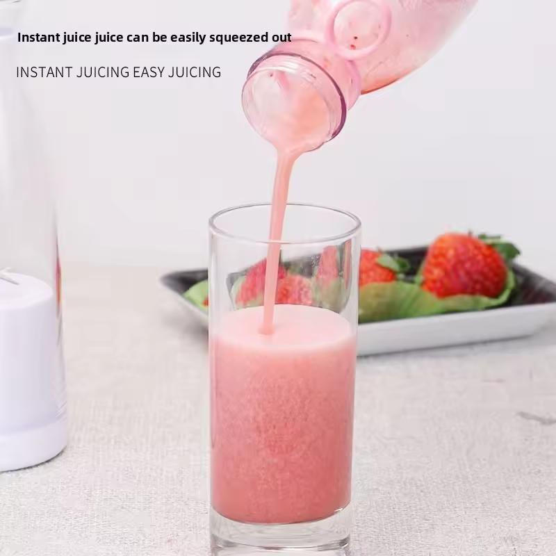 Xiaomi 420ml Electric Juicer Mini Wine Bottle Blender Fruit Mixers 6 Blades Charging Juicer Cup Small Household Portable Juicer Blender