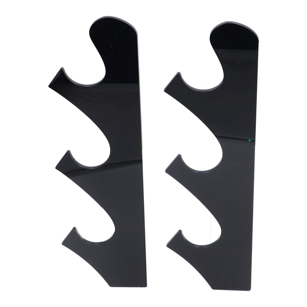 1 Pair Sword Holder Stand Sword Display Rack Wall Mounted Samurai Sword Hanger for HomeBlack