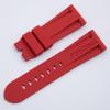 Soft Black Blue Orange Nature Rubber Silicone 26mm Watch Band for Panerai Strap Black Blue Red Orange With Tang Pin Buckle