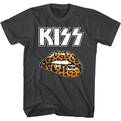 Męska koszulka Kiss Leopard Lips