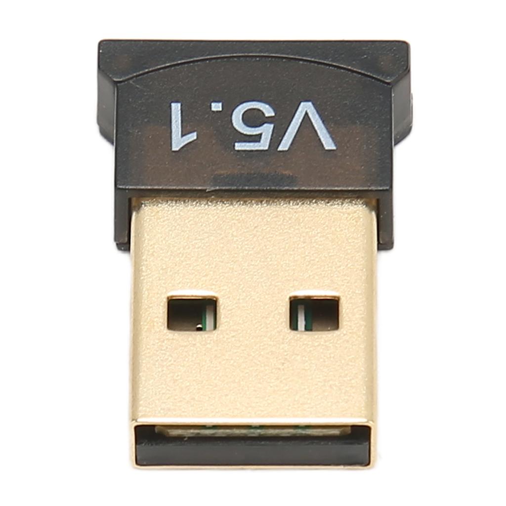 USB BT Adapter ABS Black V5.1 Version Drive Free Wide Coverage Portable Wireless BT 5.1 Adapter for Home Business