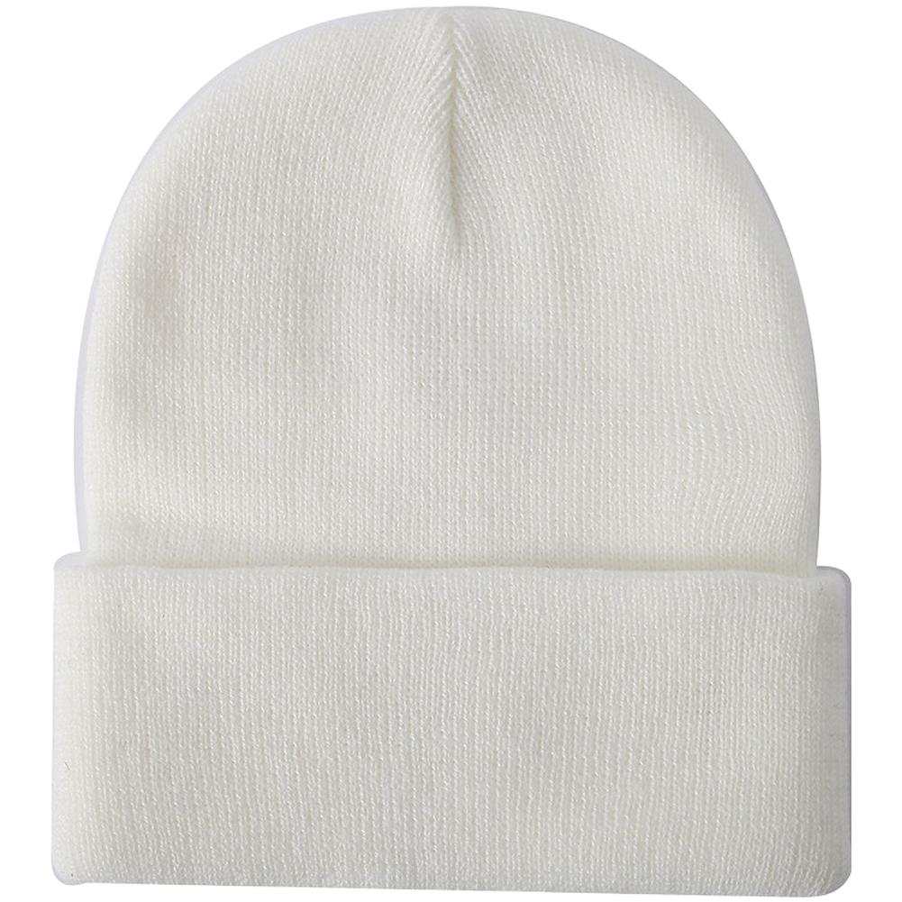 Breathable Fabric Fluorescent Colors Knitted Beanie Winter Dome Hat