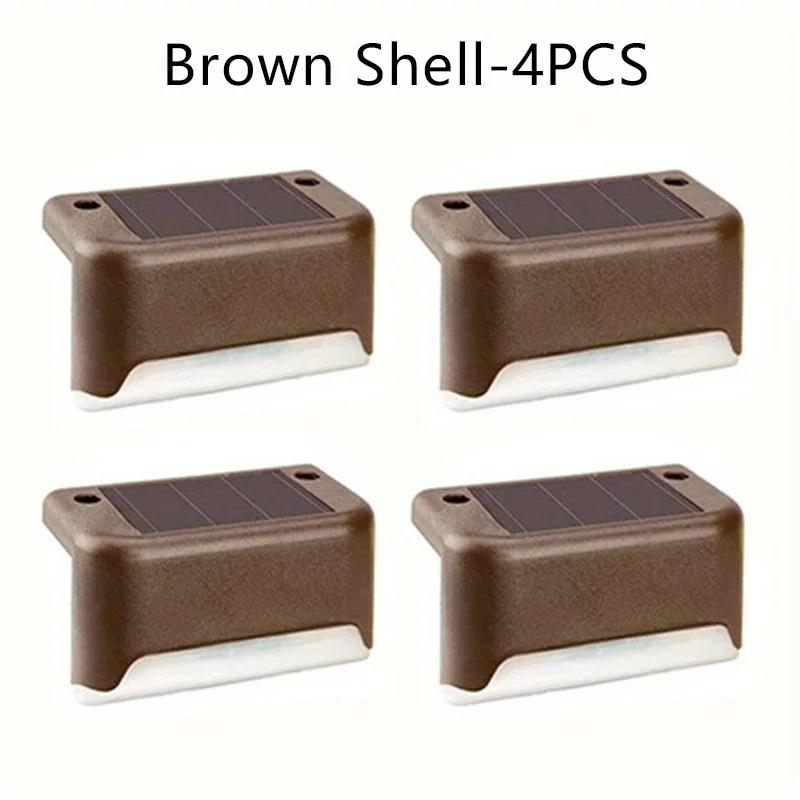 16 PCs of solar outdoor deck lights commercial street LED step lights suitable for balconies terraces stairs fences lanes paths