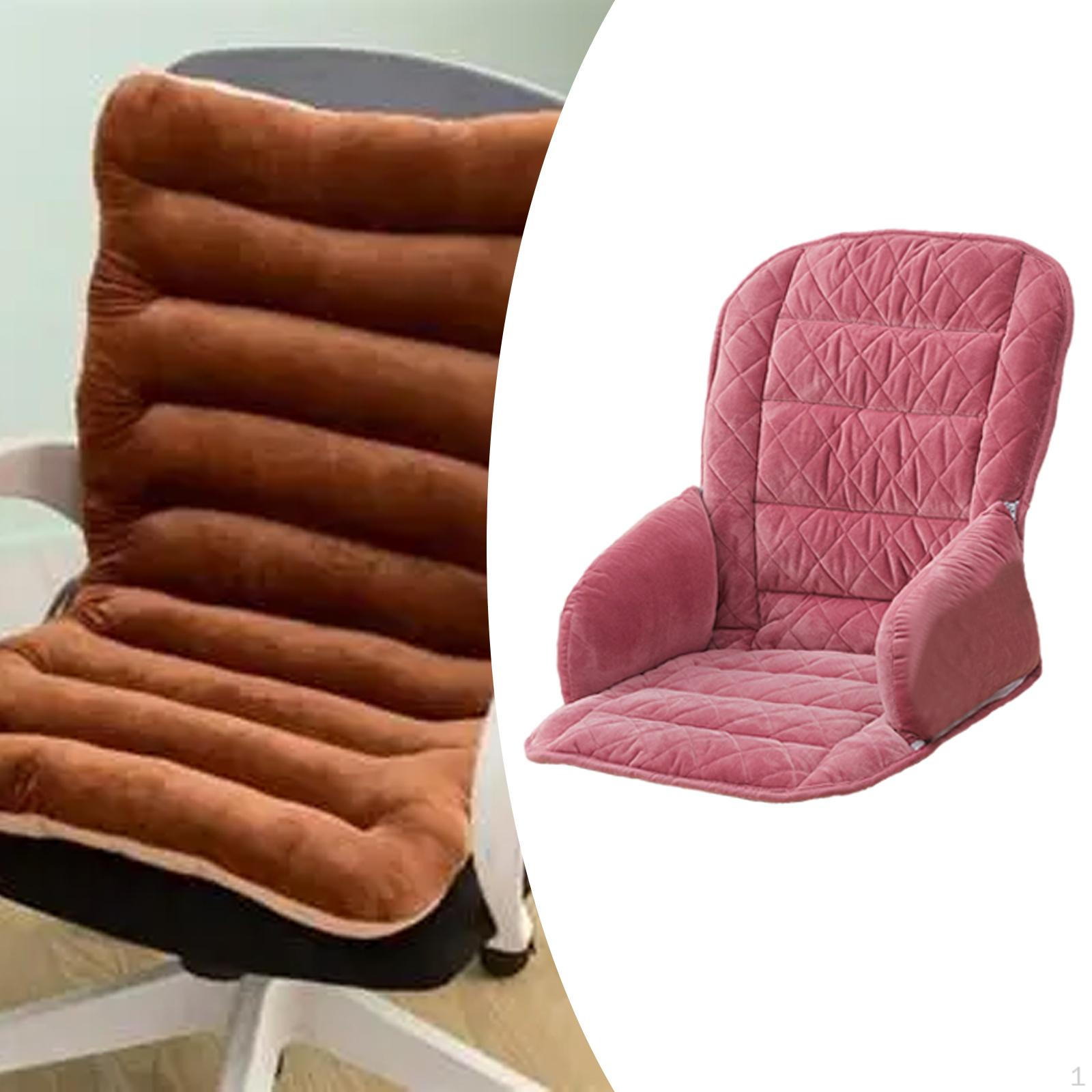 

Плюшевая подушка для спинки и сиденья стула для письменного стола 45x48x55 см, легкая, с фиксированными пряжками, моющийся аксессуар Style L